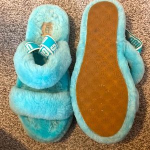Teal blue UGG sandals size 38/us6